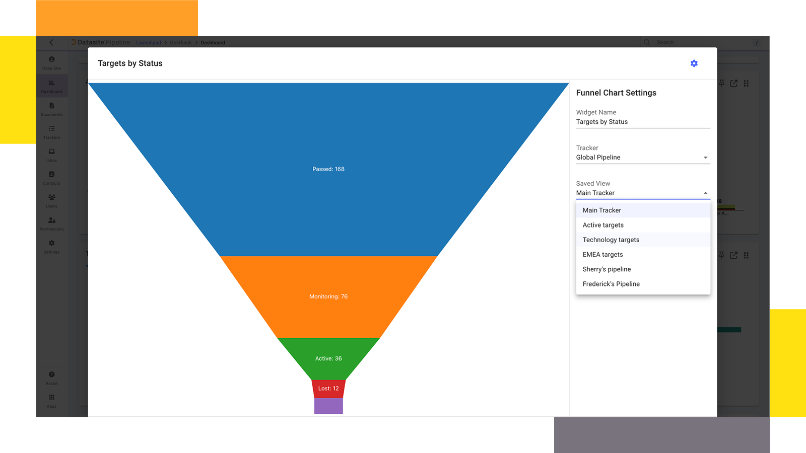 VDR provider Datasite targets by status